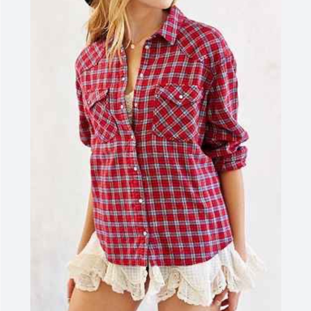 BDG flannel petticoat shirt